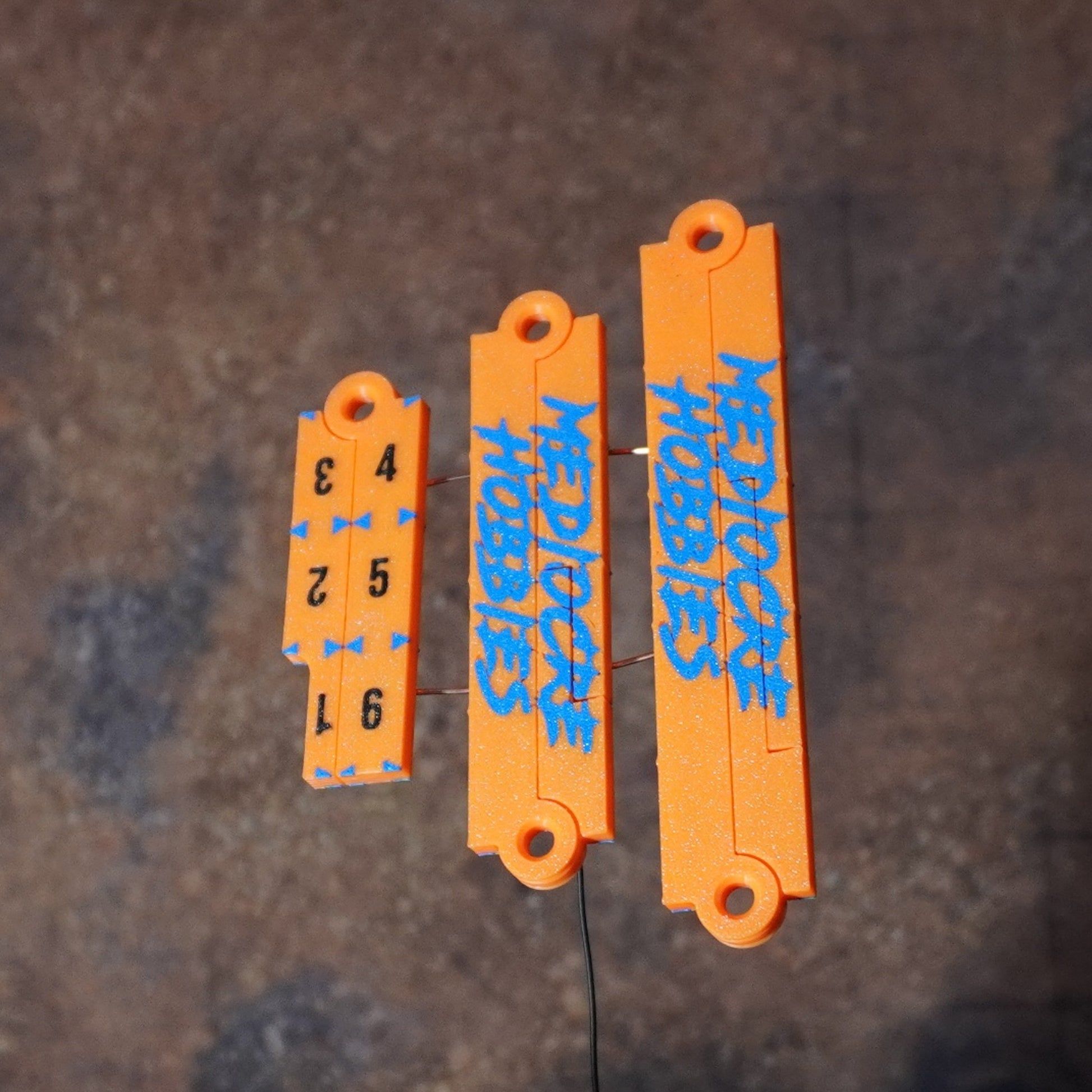 Mediocre Hobbies - Full Set 12", 9" & 6" Gauges - Orange (Made-in-USA)