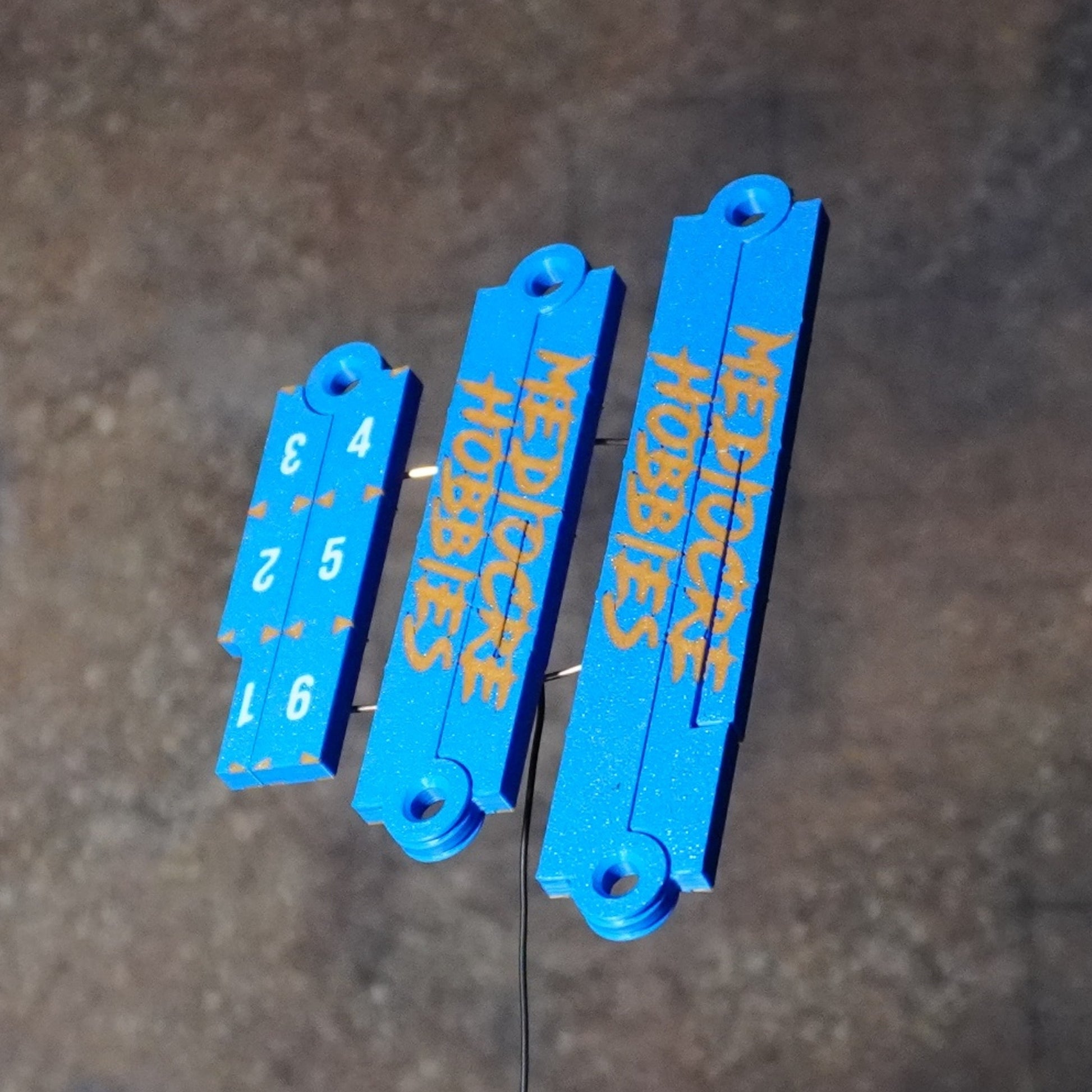 Mediocre Hobbies - Full Set 12", 9" & 6" Gauges - Blue (Made-in-USA)