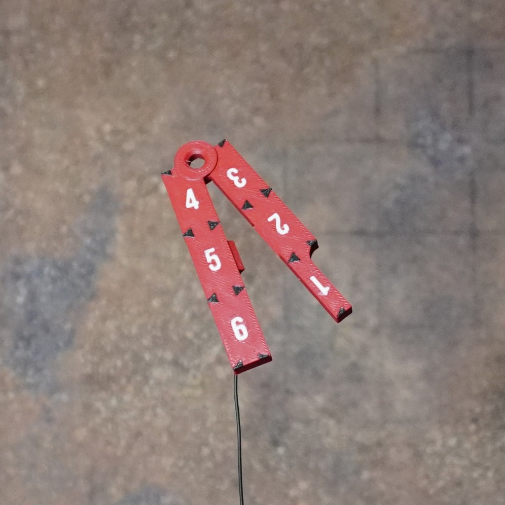 Wellywood Wargaming - Full Set 12", 9" & 6" Gauges - Red (Made-in-USA)